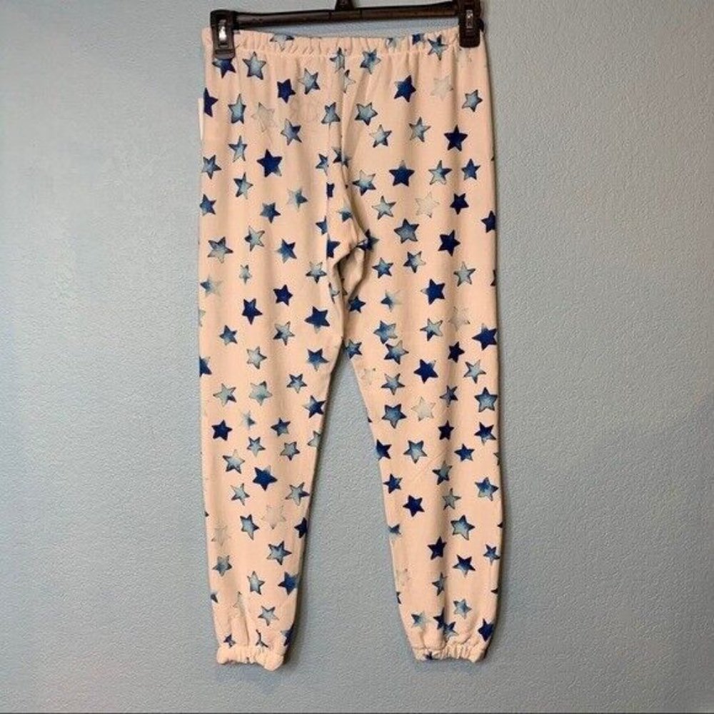 NEW Chaser Indigo Blue Stars Lounge Joggers | Large - Picture 4 of 7